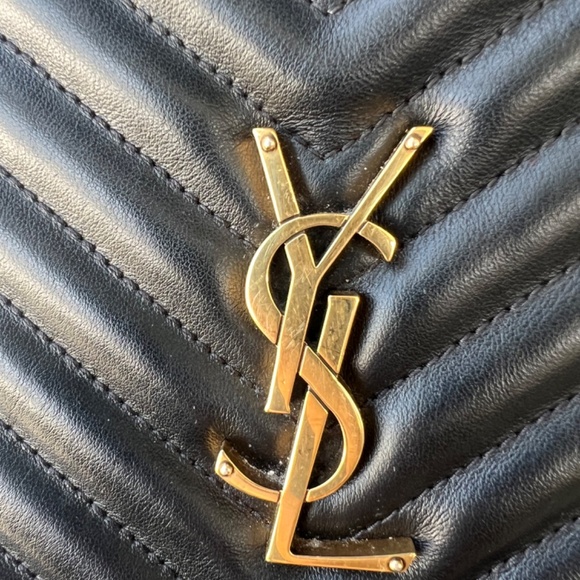 Black YSL Lou Camera Bag (Gold Hardware) - Picture 2 of 11